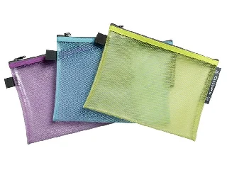 Rendszerező tasak, cipzáras, hálós, A5, EXACOMPTA 