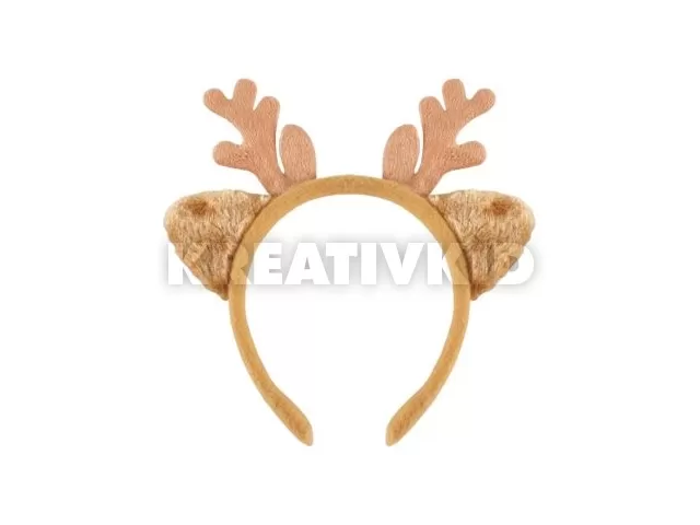 Rénszarvas hajpánt agancsokkal és fülekkel