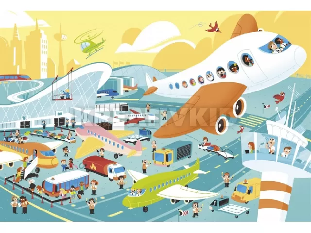 Repülőtér 60 db-os keresgélős puzzle