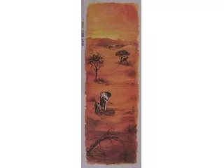 Rízspapír szalvéta 25x70cm elefantok a szavannán