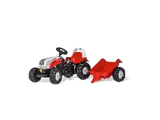 Rolly Kid Steyr 6160 CVT pedálos traktor utánfutóval