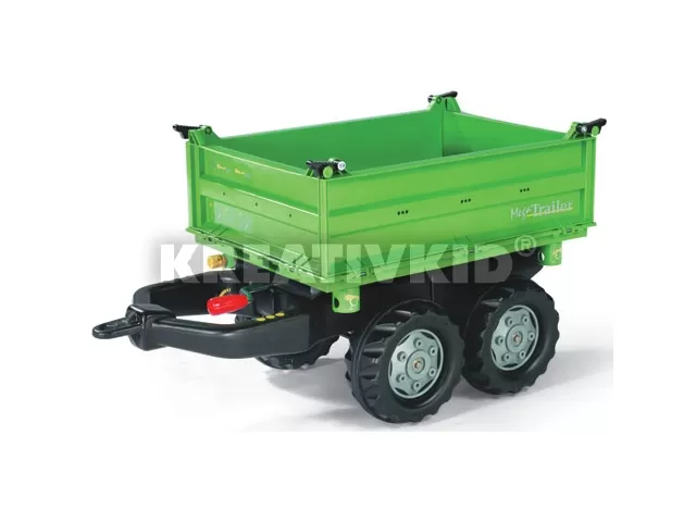 Rolly Toys Mega Trailer utánfutó világoszöld