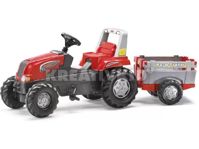 Rolly Toys pedálos traktor + utánfutó