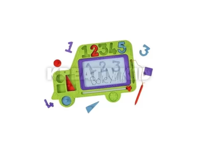 Roo Crew ECO: Mágneses firkatábla - iskolabusz