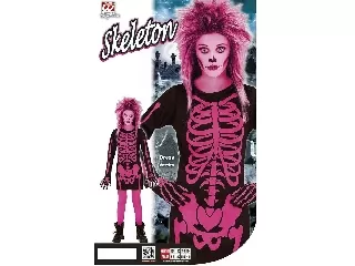 Rózsaszín csontváz jelmez 158-as