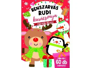 Rudi karácsonyi bulija matricás kifestő