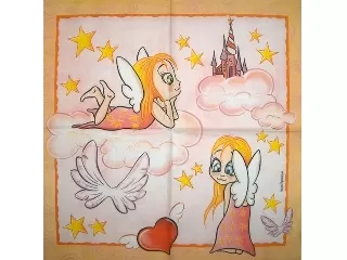 Szalvéta Safuri 33x33cm 20db/cs - Angyalka