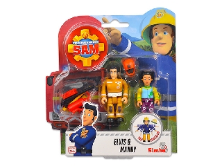 Sam a tűzoltó: 2 darabos figura - Elvis és Mandy 