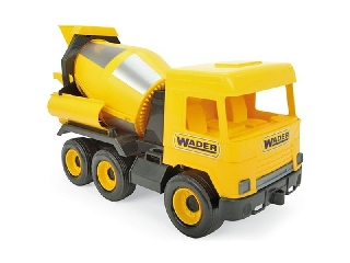 Wader: Middle Truck betonkeverő, 38 cm - sárga