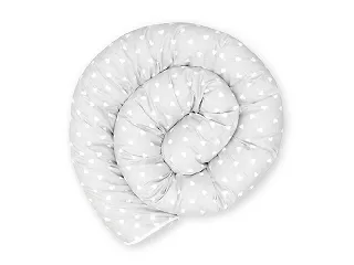 Scamp rácsvédõ hengerpárna 180cm Little Heart White Grey BRVE011 180CM