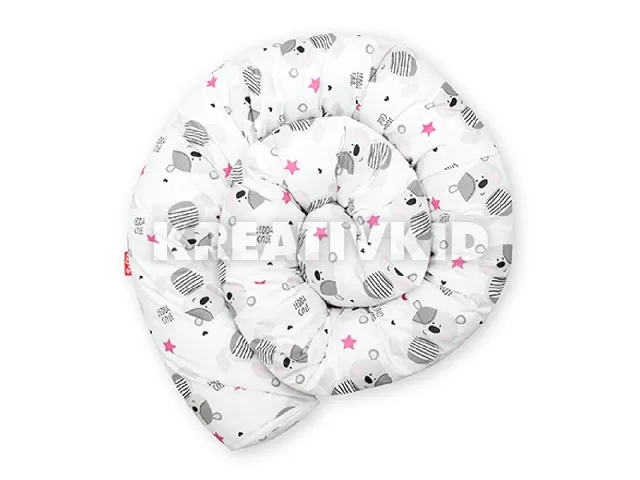 Scamp rácsvédõ hengerpárna 210cm White Grey Bears BRVE010 210CM