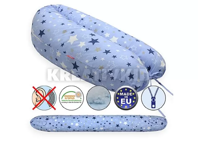 Scamp szoptatós párna univerzális pamut Blue White Little Big SZPE257