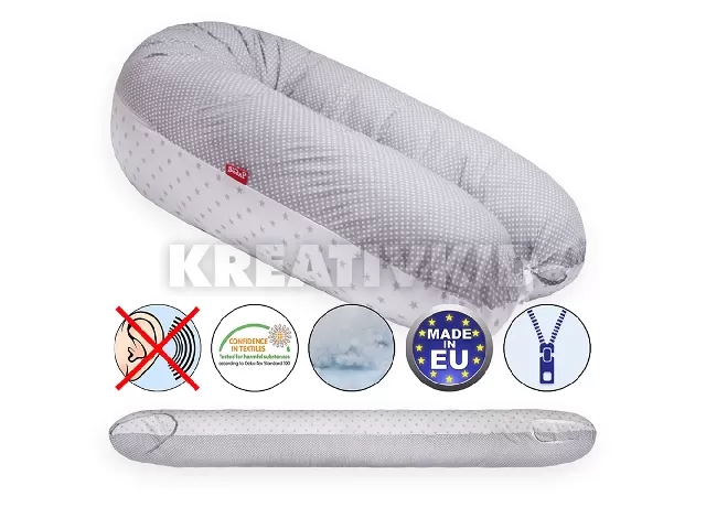 Scamp szoptatós párna univerzális pamut Mouse Dots Stars SZPE210