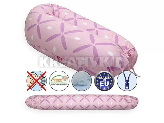 Scamp szoptatós párna univerzális pamut Pink Purple SZPE256