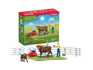 Schleich Tehénmosó állomás