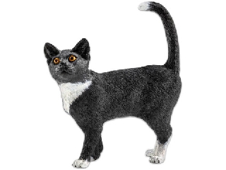 Schleich: álló macska figura