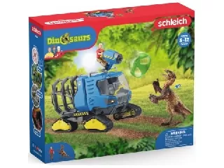 Schleich Dinó elfogó lánctalpas jármű Dakotaraptorral 