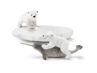 Schleich: Jegesmedve bocsok a jégtáblán