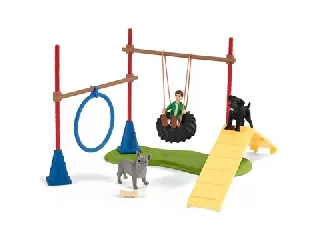 Schleich Kutyás ügyességi edzés