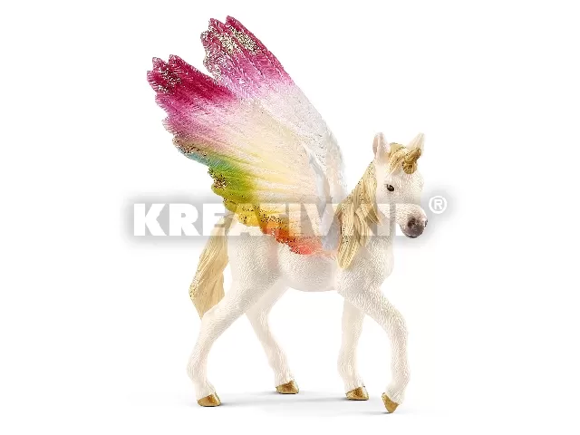 Schleich Szárnyas szivárvány unikornis csikó