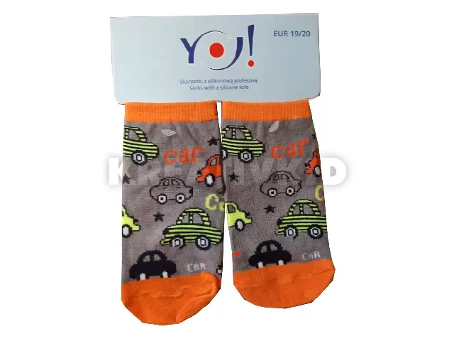 Scorpio Zokni pamut szilikon talpú SK-10 19/20 Szürke autók