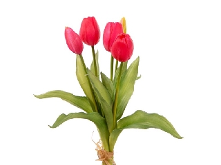 Élethű tulipán csokor műanyag 35 cm