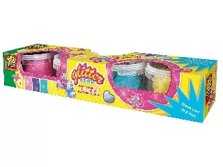 SES csillogó gyurma 4 darabos készlet