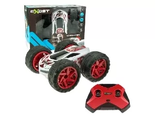 Silverlit: Gyrotex távirányítós kaszkadőr autó 1:12 - fehér-piros