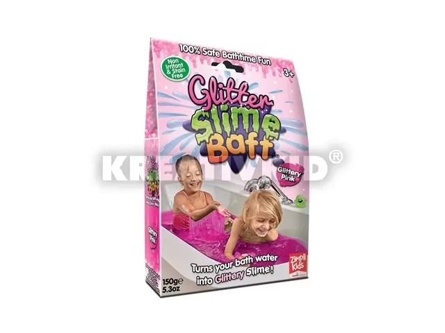 Slime Baff fürdőzselé csillámos rózsaszín 150g