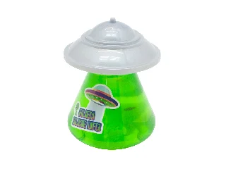 Slime színes LED lámpával és sötétben világító UFO-val