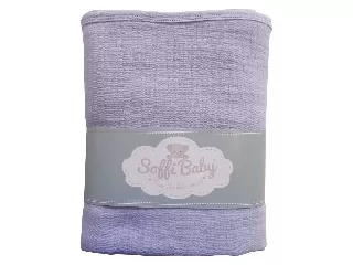 Soffi Baby takaró muszlin dupla kék 70x90cm