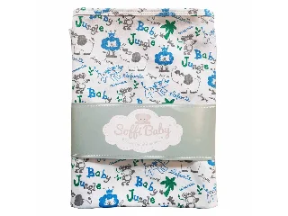 Soffi Baby takaró pamut dupla baby jungle 75x100cm
