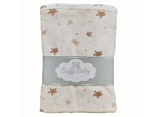 Soffi Baby takaró pamut dupla teknõs bézs 80x100cm