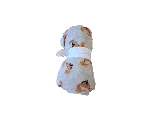 Soffi Baby takaró plüss dupla bézs róka 75x100cm