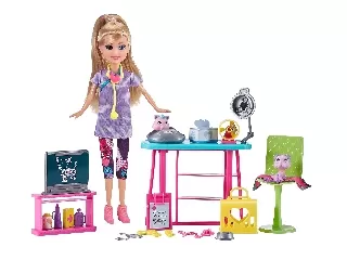 Sparlke girlz - Állatorvosi rendelő 30 cm babával