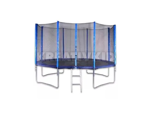 Spartan: Trambulin védőhálóval és létrával - 396 cm, 2 dobozban