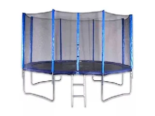 Spartan: Trambulin védőhálóval és létrával - 396 cm, 2 dobozban