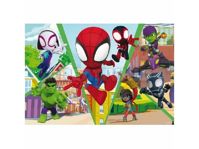 Spidey és a csapat - 2az 1-ben 24 db-os puzzle