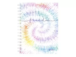 Spirál butikkönyv A5 100 lapos kockás Batik Freedom