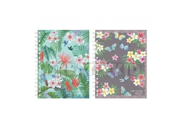 Spirál butikkönyv A6 100 lapos kockás Ladylike