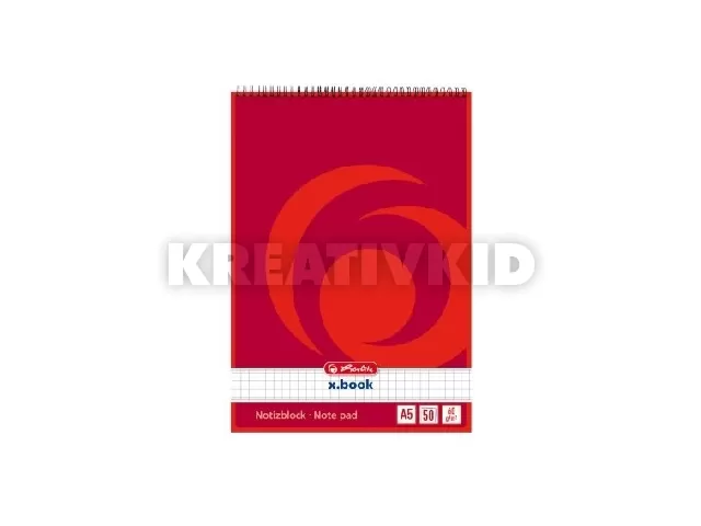 Spirálblokk A5 / 50 lap kockás