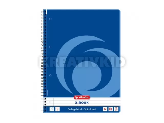 Spirálfüzet A4 / 80 lap, vonalas