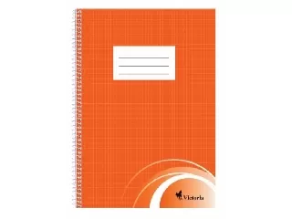 Spirálfüzet, A4, francia kockás, 70 lap, VICTORIA