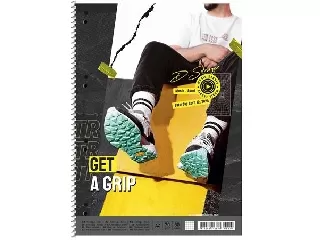 Spirálfüzet, A4+, kockás, 80 lap, SHKOLYARYK 