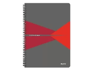 Spirálfüzet, A4, kockás, 90 lap, PP borító, LEITZ 