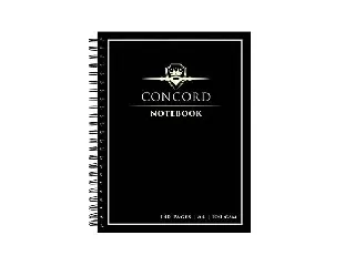 Spirálfüzet, A4, vonalas, 70 lap, CONCORD, fekete
