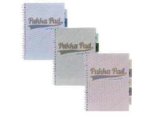 Spirálfüzet, A4, vonalas, elválasztóval, 100 lap, PUKKA PAD 