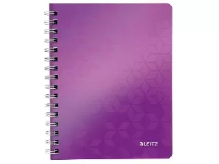 Spirálfüzet, A5, kockás, 80 lap, LEITZ 