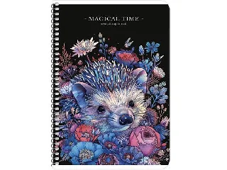 Spirálfüzet, A5, kockás, 80 lap, SHKOLYARYK, vegyes