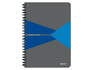 Spirálfüzet, A5, kockás, 90 lap, laminált karton borító, LEITZ 